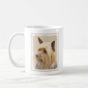 Silky Terrier-målning - Cute Original Hund Art Kaffemugg