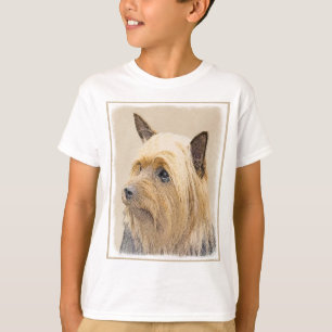 Silky Terrier-målning - Cute Original Hund Art T Shirt