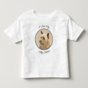 Silky Terrier-målning - Cute Original Hund Art T Shirt