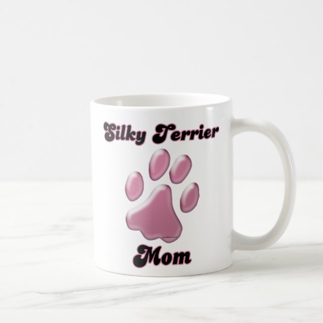 Silky Terrier Mamma Rosa Pawprint Kaffemugg (Höger)