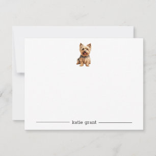 Silky Terrier Personlig Note-kort Anteckningskort