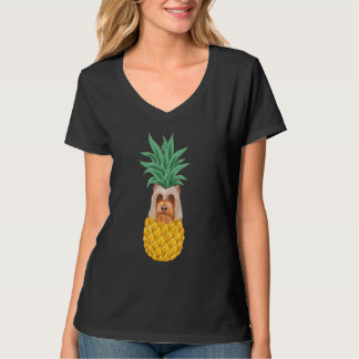 Silky Terrier Pineapple Dog T Shirt