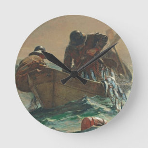 Sillen förtjänar, 1885 (olja på kanfas) rund klocka