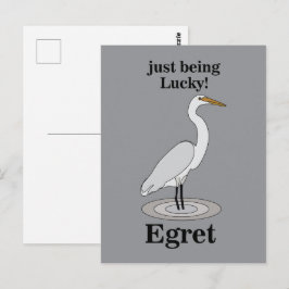 Sillen Lycklig Fågel Vykort