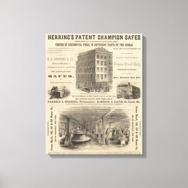 Sillens patentmästare Safes Canvastryck (Framsida)