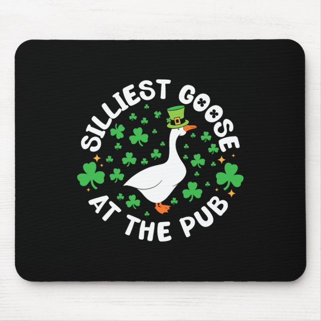 Silliest Goose At The Pub Funny Shamrock St Patric Musmatta (Framsidan)