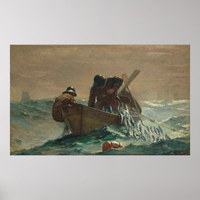 Sillnätet, av Winslow Homer Poster (Framsidan)