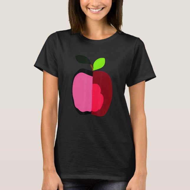 silly Apple vegetarian T Shirt (Framsida)