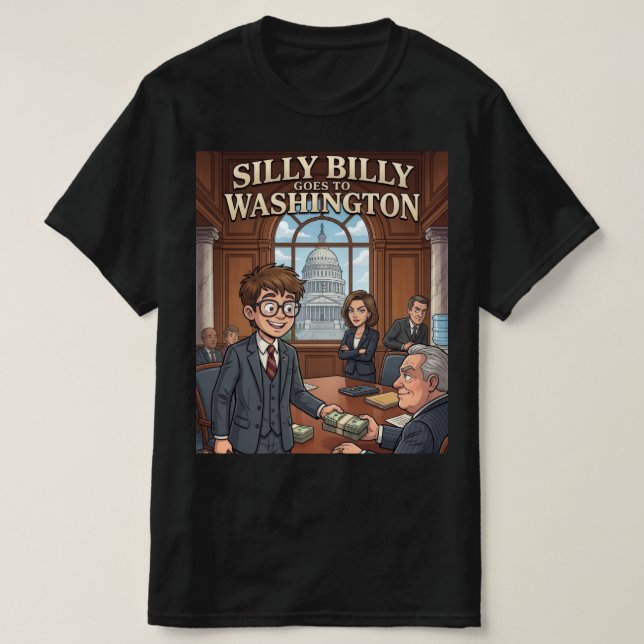Silly Billy åker till Washington T Shirt (Design framsida)