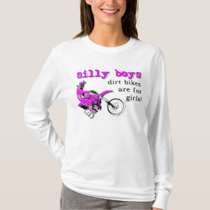Silly Boys Dirt Bike Motocross T-Shirt Tales Tatue