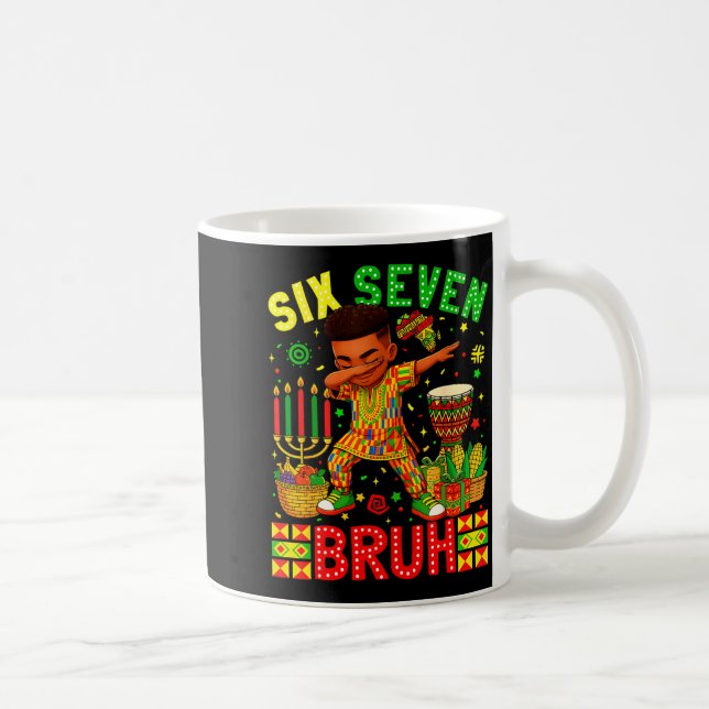 Silly Bruh American Black History 67 Seven African Kaffemugg (Höger)