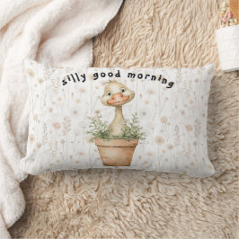 Silly good morning Kitchen Throw Pillow Lumbarkudde