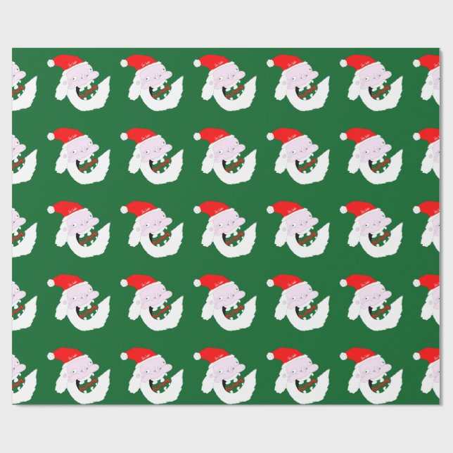 Silly goofy Santa Claus cartoon face  Presentpapper (Platt)