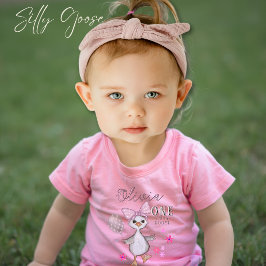 Silly Goose 1-årsdag Rosa Fluga T-Shirt