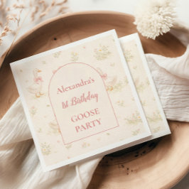 Silly Goose 1st Birthday Baby Shower Pappersservett