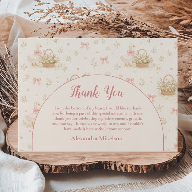 Silly Goose 1st Birthday Party Tack Kort (Skapare uppladdad)