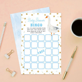 Silly Goose Baby Shower Bingo Game