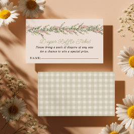 Silly Goose Baby Shower Diaper Raffle Tilläggskort