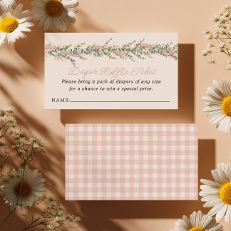 Silly Goose Baby Shower Diaper Raffle Tilläggskort