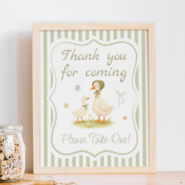 Silly Goose Baby Shower Förmån Poster