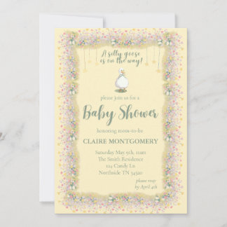 Silly Goose Baby Shower Invitation  Inbjudningar
