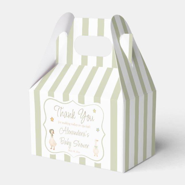 Silly Goose Baby Shower Thank You Presentaskar (Framsidan Sidan)