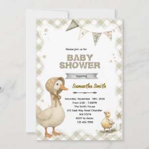 Silly Goose Bebis Shower Inbjudan