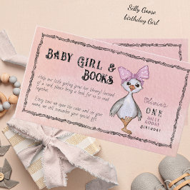 Silly Goose Birthday Book Request Enclosure Card Tilläggskort
