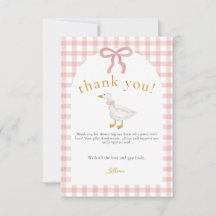 Silly Goose Blush Rosa Rutigt Baby Shower