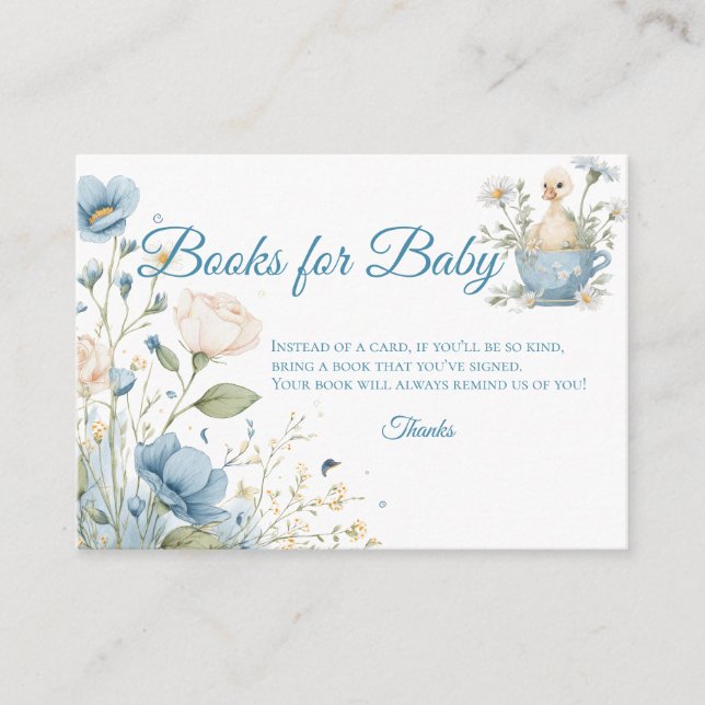 Silly Goose Books för babybeställningskort Tilläggskort (Framsida)