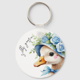  Silly Goose Boy Birthday baby shower Nyckelring