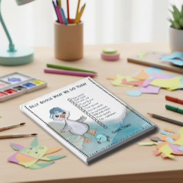 Silly Goose Boy Custom Daily Routine Checklist Anteckningsblock