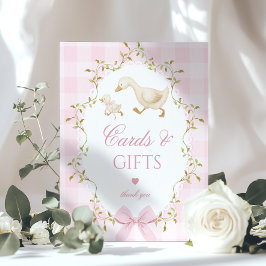 Silly Goose Cards and gifts Whimsical pink Poster