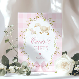 Silly Goose Cards och presenter Whimsical rosa Poster
