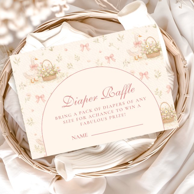 Silly Goose Coquette Baby Shower Tilläggskort (Skapare uppladdad)