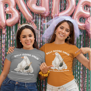 Silly Goose Crew Brud Spenarbalajsparty T Shirt