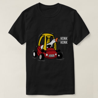 Silly Goose Driving Meme Honk Honk Design T Shirt