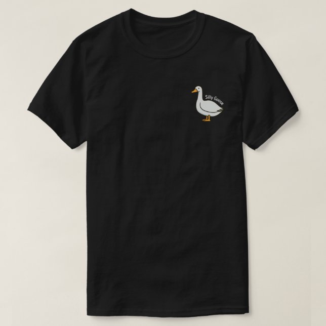 Silly Goose Funny Cartoon Goose T Shirt (Design framsida)