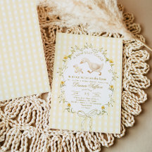 Silly Goose Könsneutral Gul Bebis Shower