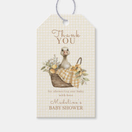 Silly Goose Lemon Baby Shower Thank You Presentetikett