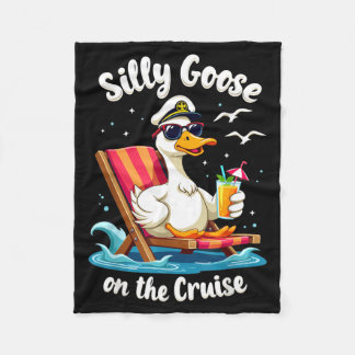 Silly Goose On The Cruise Funny Cruise Captain Fleecefilt