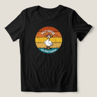 Silly Goose on the Loose – Cowboy Goose Funny West T Shirt