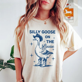 Silly Goose On The Loose Funny Saying Classic T Shirt