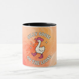 Silly Goose On The Loose-Mugg – Rolig gås-kaffe  Mugg