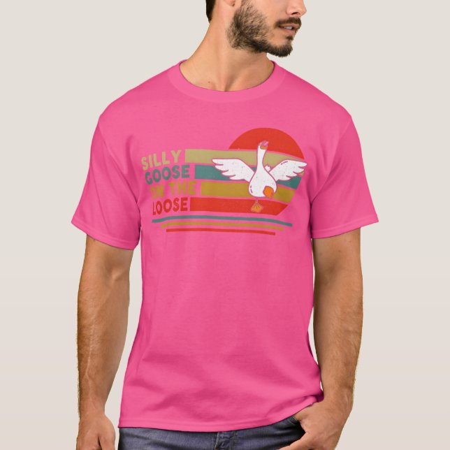 Silly Goose Onhe Loose Funny Silly Honk Goose vint T Shirt (Framsida)