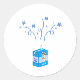 Silly goose party blue runt klistermärke