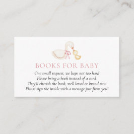 Silly Goose Pink Girl Books for Baby insert card Tilläggskort
