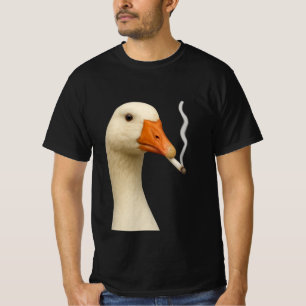 Silly Goose Rök Meme Rökande Goose Cigaret T Shirt