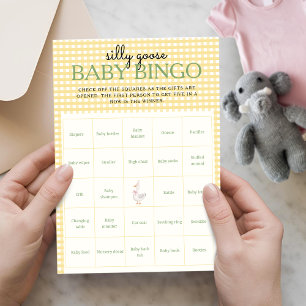 Silly Goose Rosa Ballong Baby Bingo Aktivitetsblad