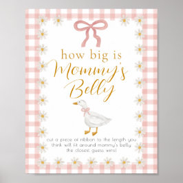 Silly Goose Rosa Rutiga Baby Shower Mage Gissa Run Poster